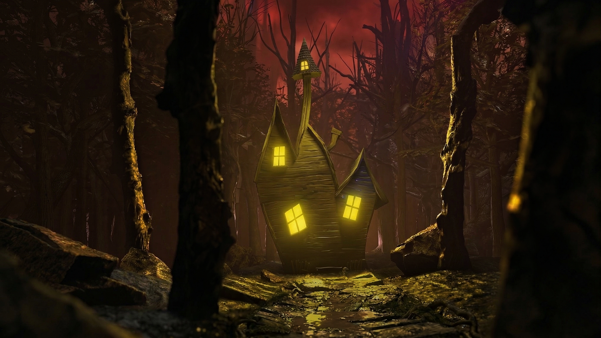 The Witch House 3D environment